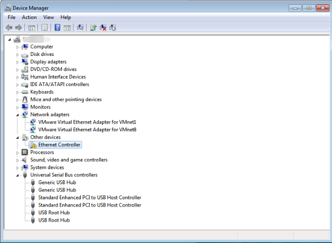ethernet controller windows 7 32 bit driver